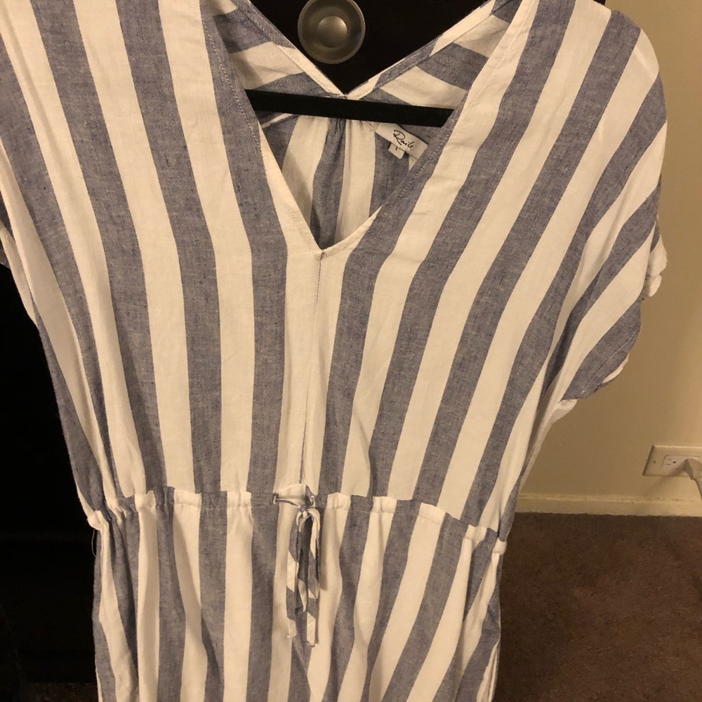 Rails Linen white/blue dress size 5